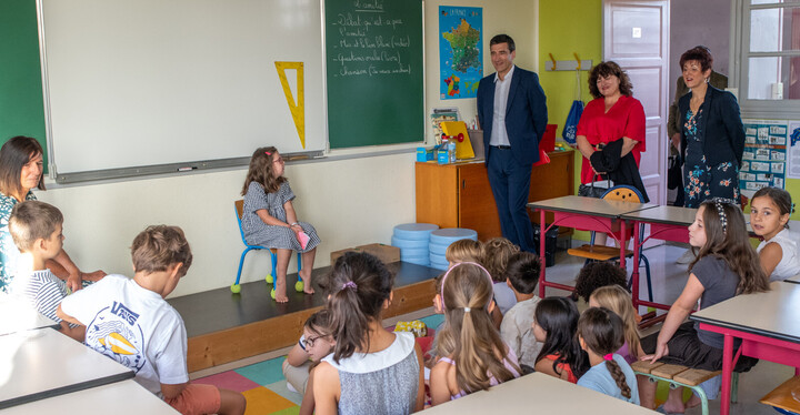 Rentrée des classes à l'école Jean-Macé